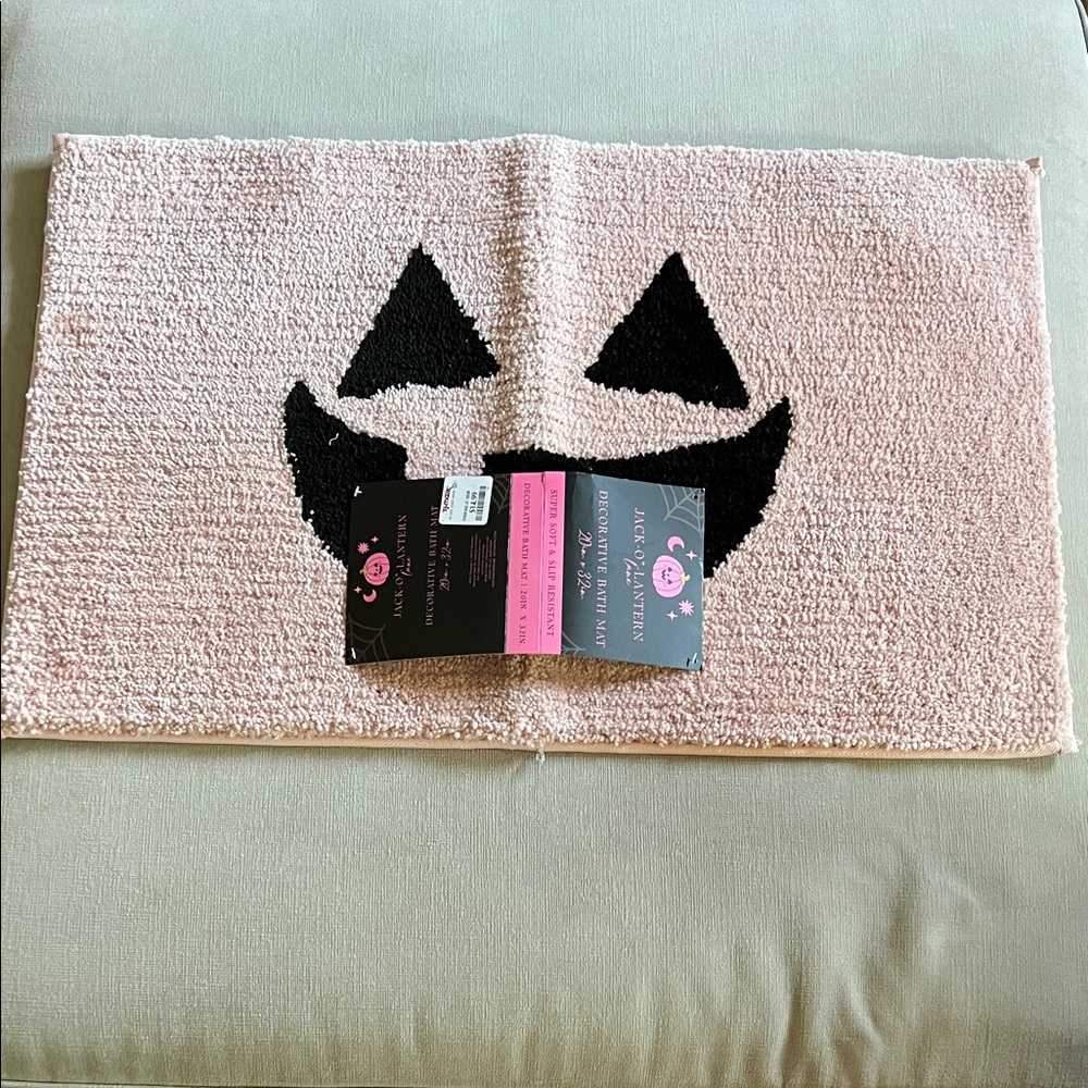 Pink Halloween Jack-O'-Lantern Rug - Picture 2 of 5